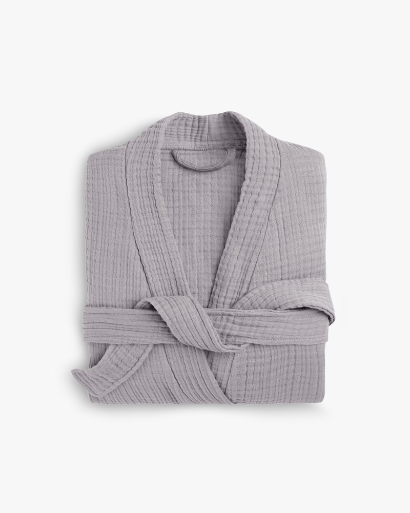 Cloud Cotton Robe, Grey