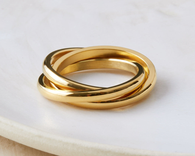 Dainty Interlocking Fidget Ring