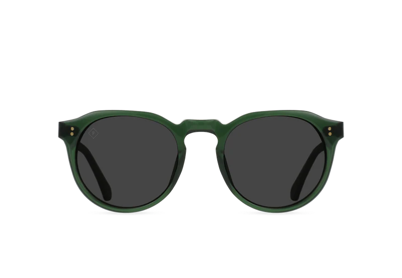 Remmy Unisex Retro Round Polarized Sunglasses, 52