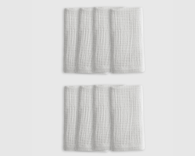 Organic Airy Gauze Napkins, Set of 8
