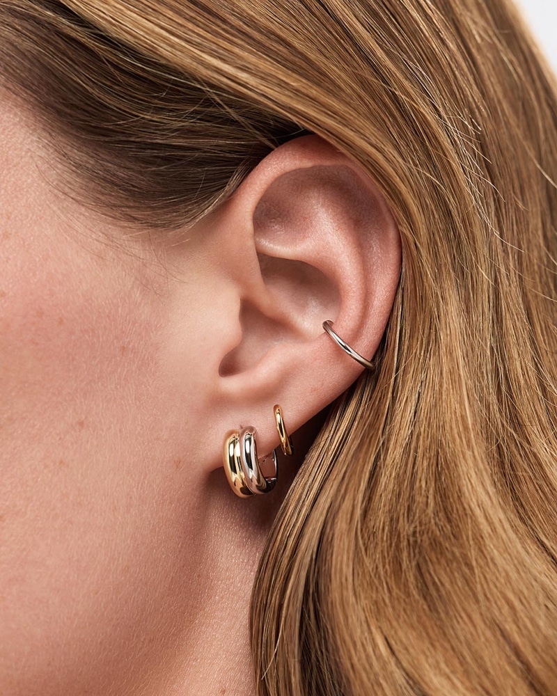 Asher Bold Huggie Hoop Earrings
