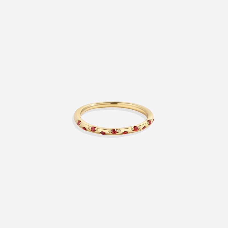 Dainty Constellation Birthstone Ring