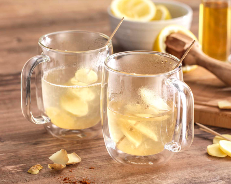 Sorrento Plus 2-Piece Double-Wall Glass Coffee Mug Set