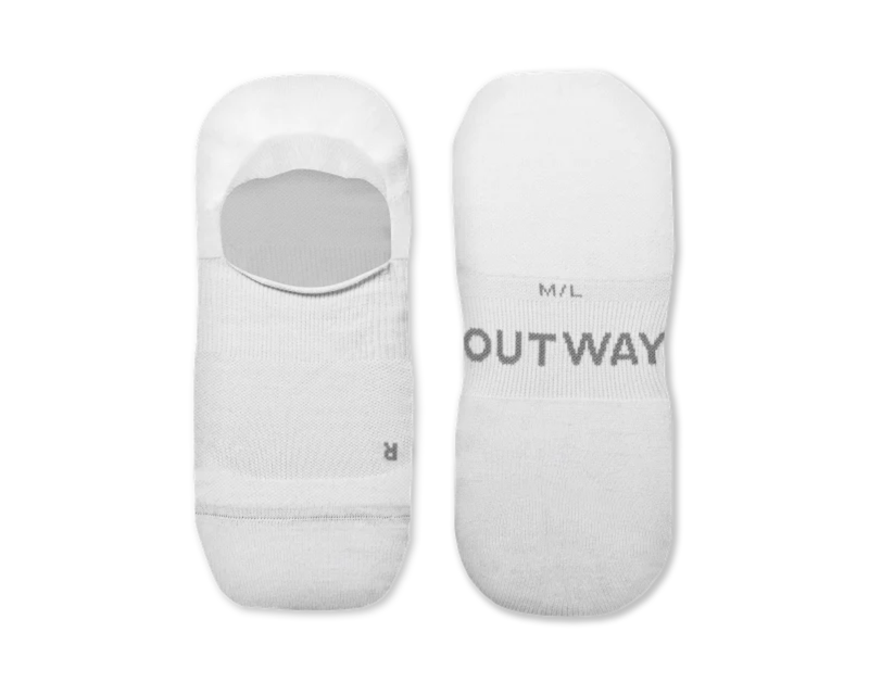 Flagship No Show Socks White