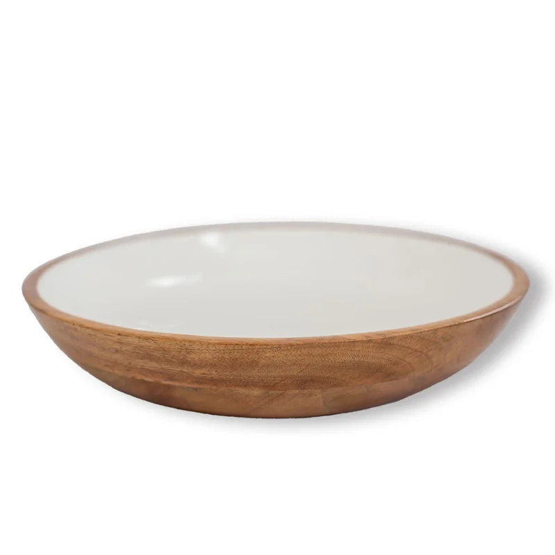 Large Mango Wood Serving Bowl