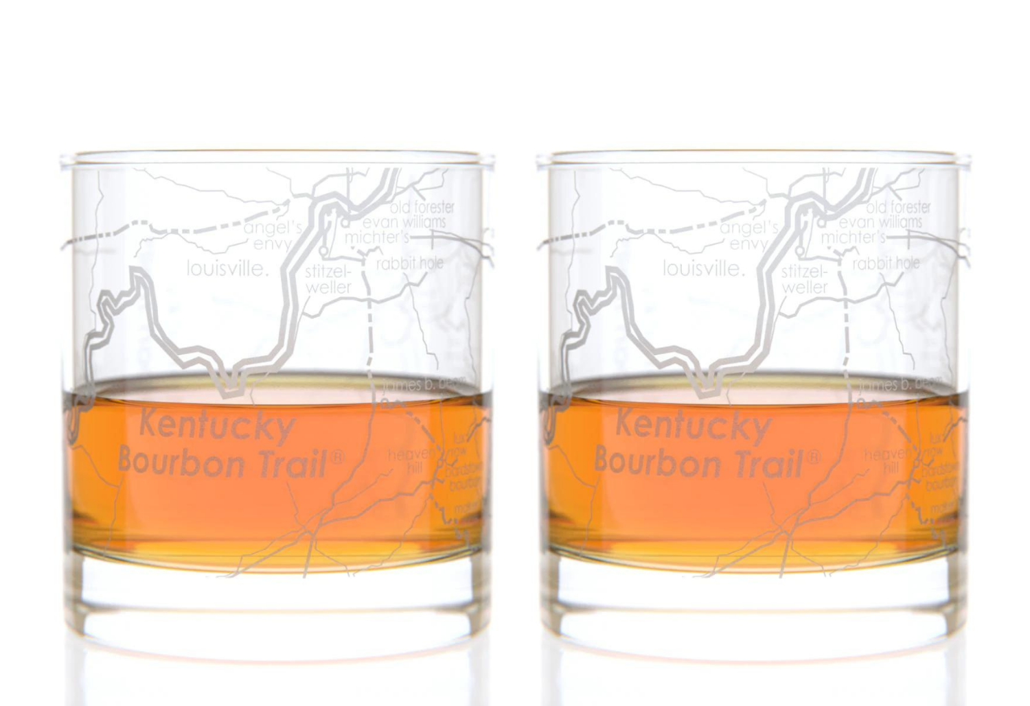 Well Told City Map Whiskey Rocks Glass