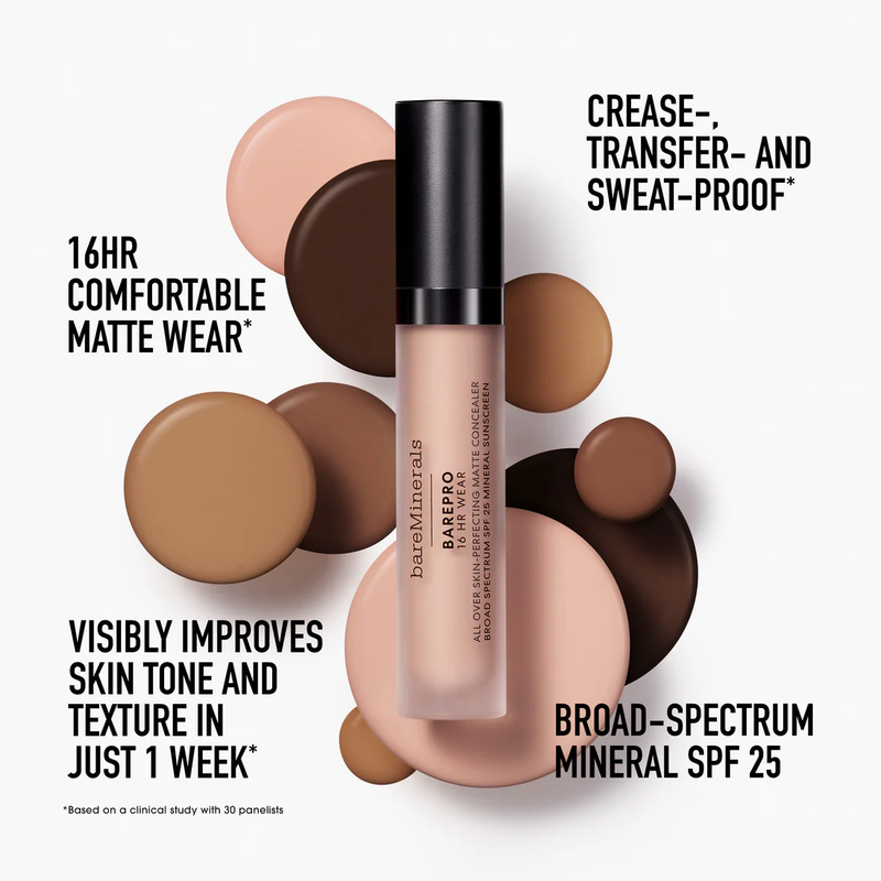 BarePro 16HR All Over Skin-Perfecting Matte Concealer Mineral SPF 25