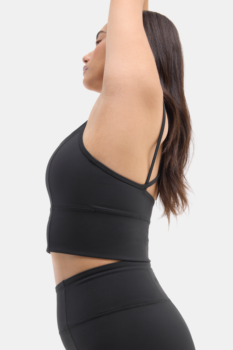Gwen Longline Top, Black