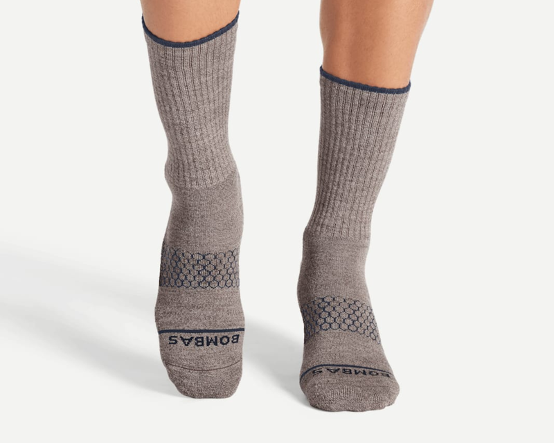 Men's Merino Wool Blend Calf Sock 8-Pack