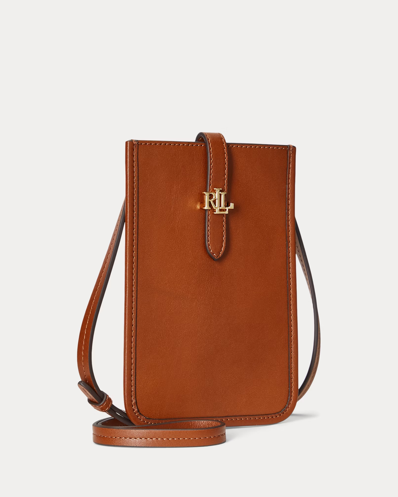 Leather Crossbody Tech Case