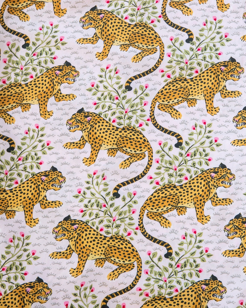 Long PJ Set in Bagheera, Blush