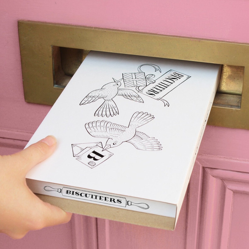 Bouquet Of Flowers Letterbox Biscuit