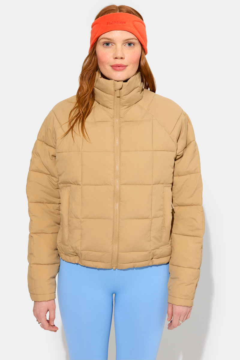 Nellie Packable Puffer Jacket, Chai