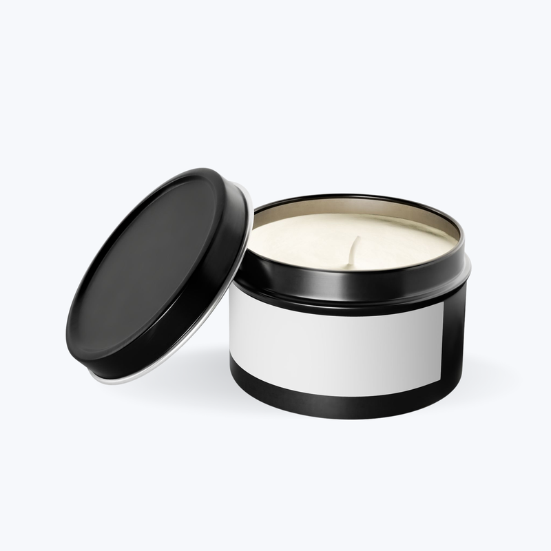 Branded Tin Candle, 4oz