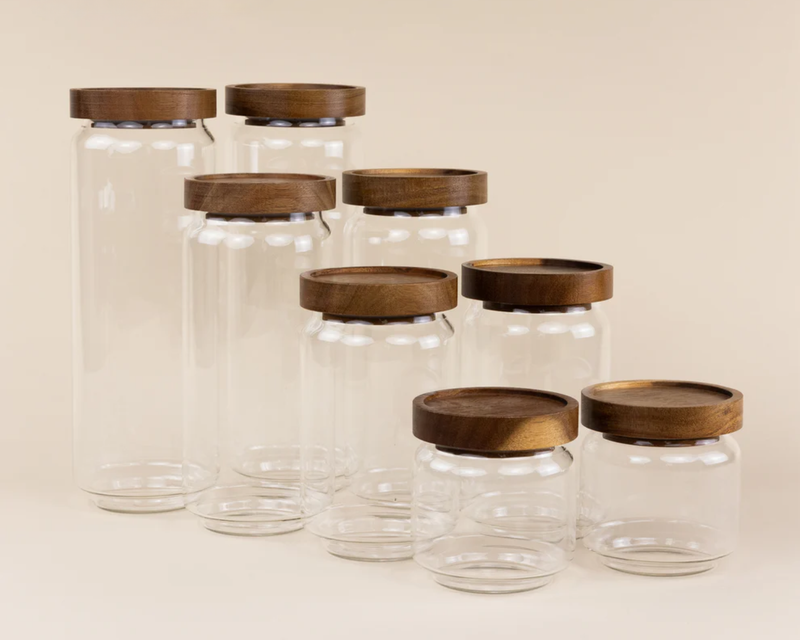 The Glass Canister Eight Set