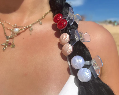 Acetate Cherry Claw Clip