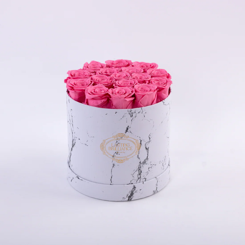 Ever Grace 13 Pink Roses In Marble Box