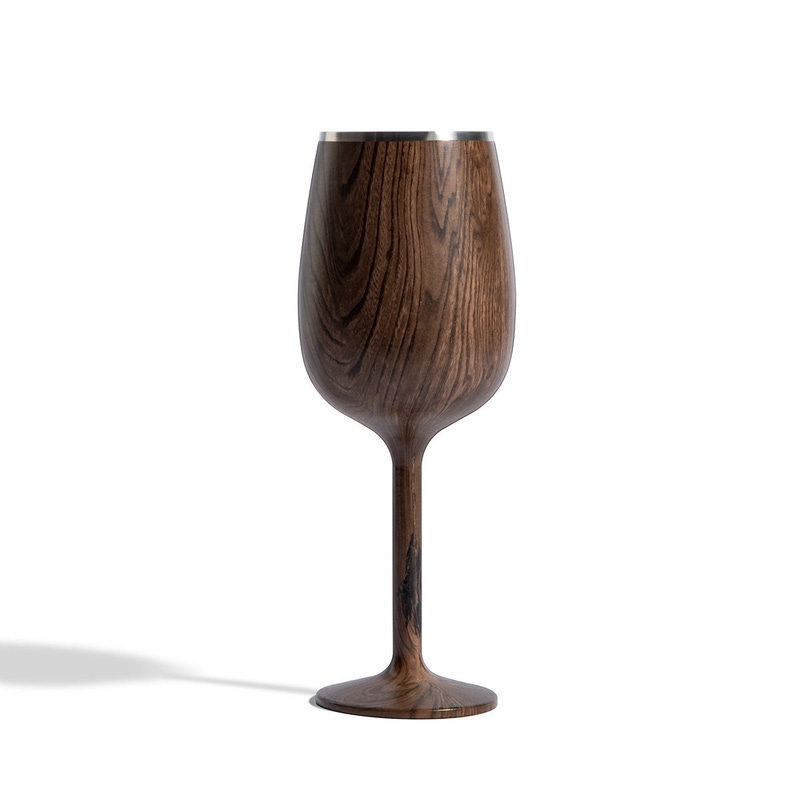 Stainless Steel Stemmed Wine Glass