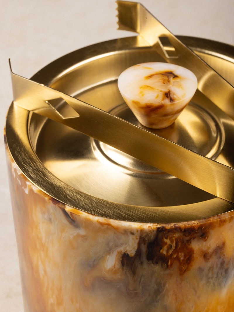 Kampai Marbled Ice Bucket