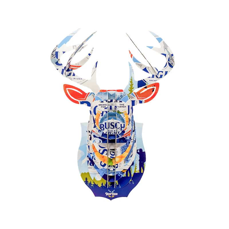 Beer Deer Cardboard Wall Mount