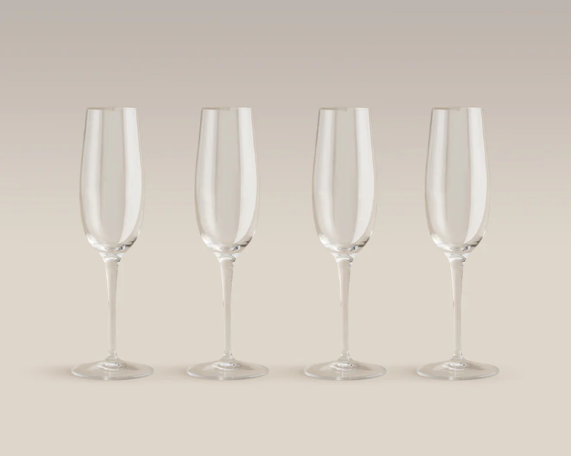 Champagne Glasses, Set of 4
