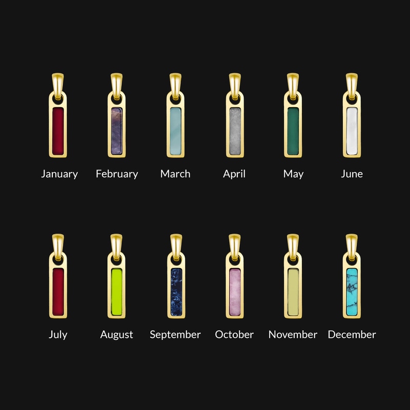 Birthstone Tag Pendant