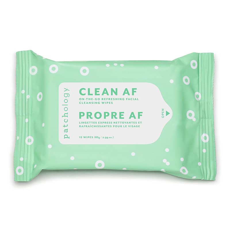 Clean AF On-The-Go Refreshing Facial Cleansing Wipes