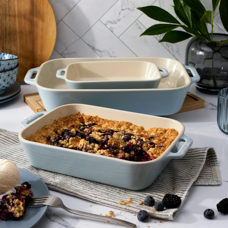 Ceramic 3-Piece Rectangular Baking Dish Set