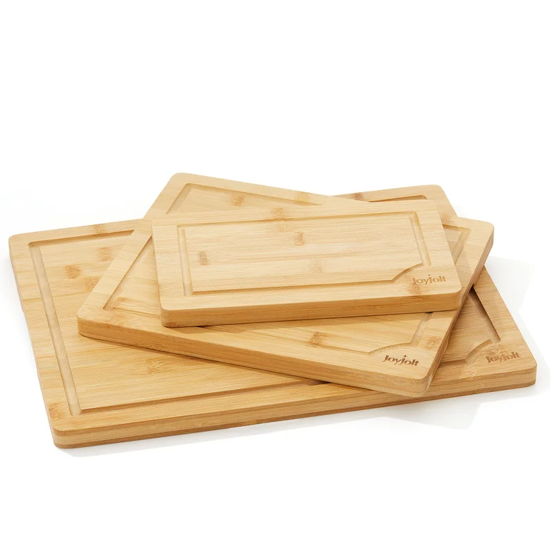 3 Piece Bamboo Cutting Board Set