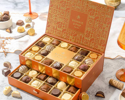 Two-Tier Belgium Truffle Chocolate Box