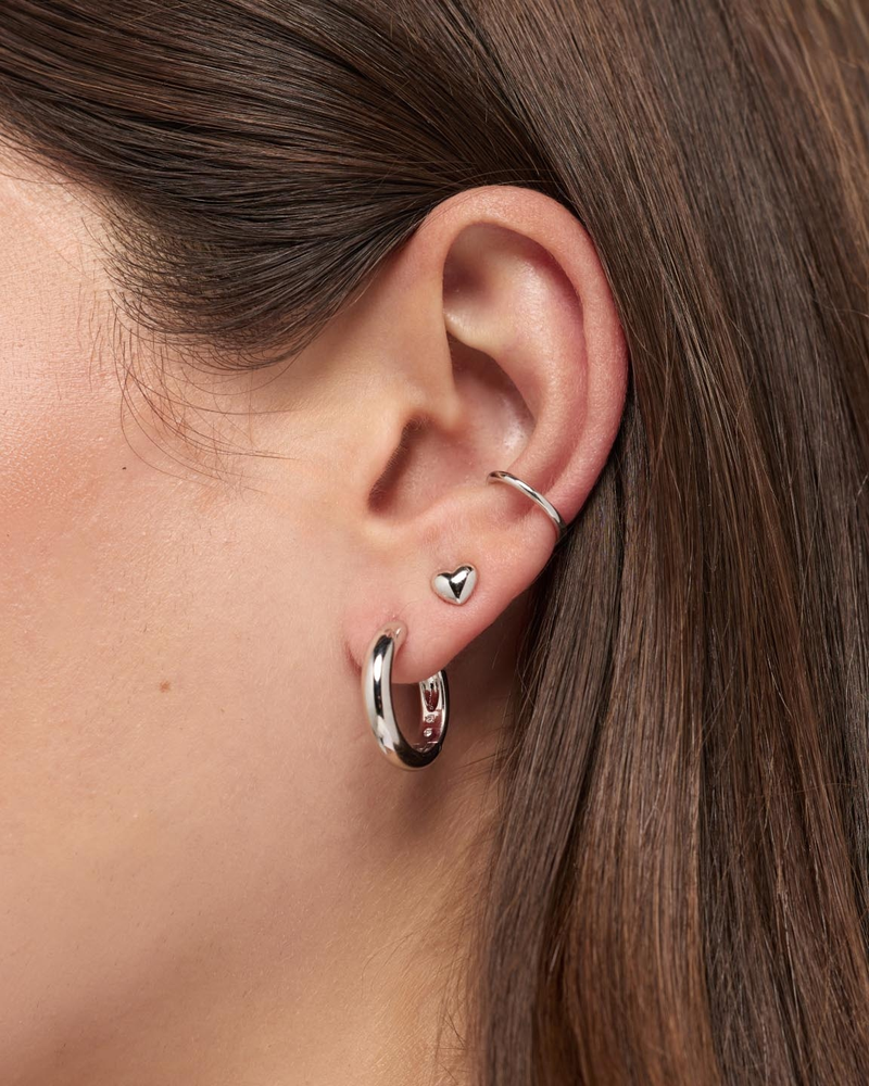 Lev Heart Stud Earrings