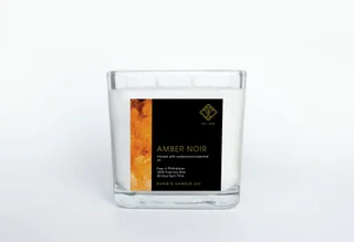 Amber Noir Double Wick Candle