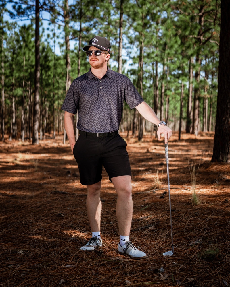 Slate Mosaic Men's Player Preferred Golf Polo