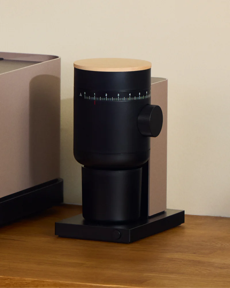 Opus 2 Conical Burr Grinder with Wooden Lid