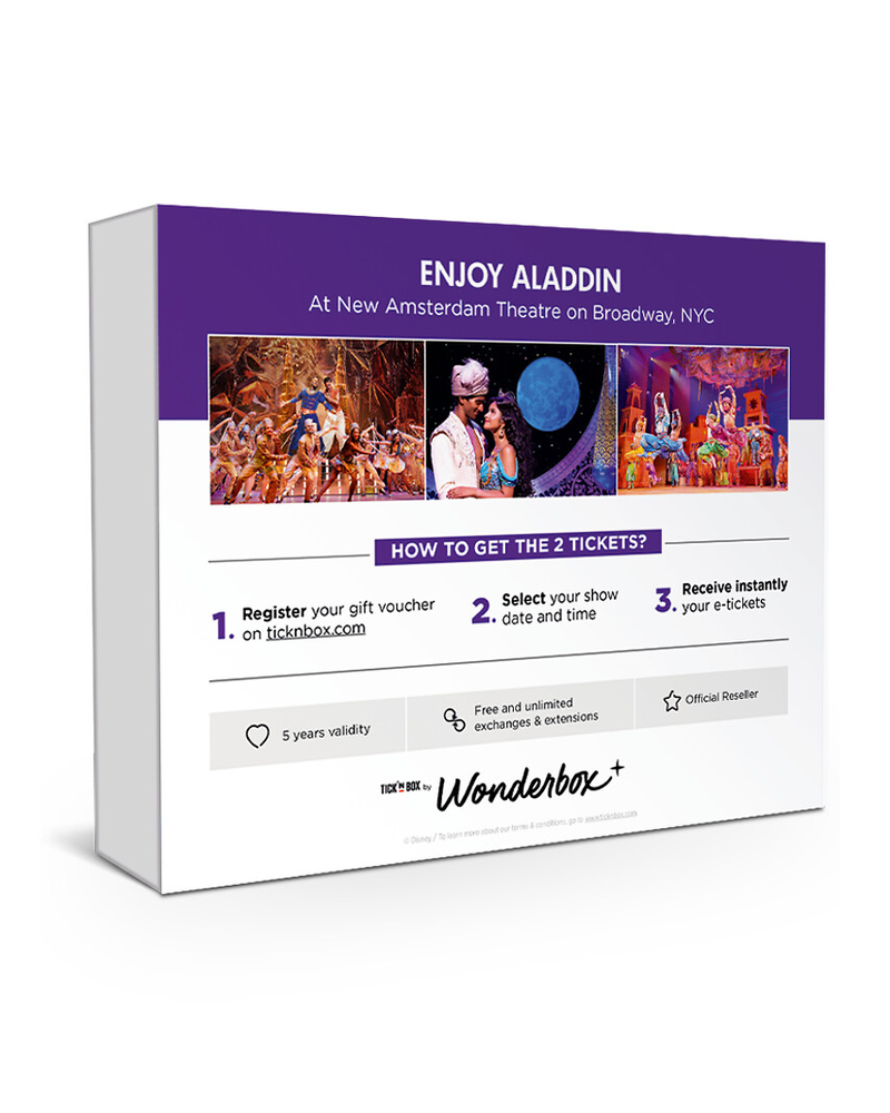 Aladdin The Musical, 2 Tickets for Broadway Show in New York City