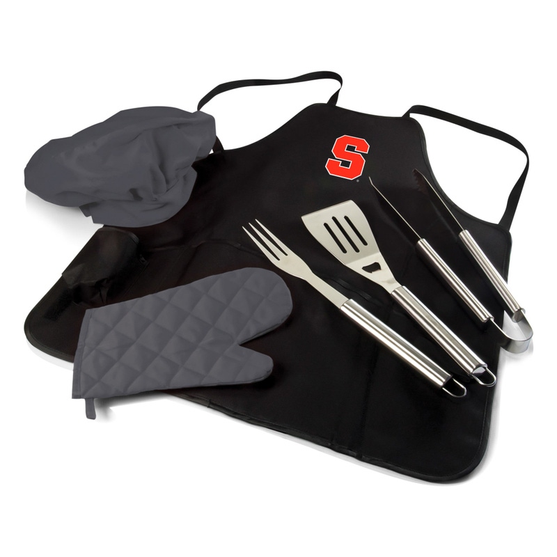 NCAA BBQ Apron Tote Pro Grill Set