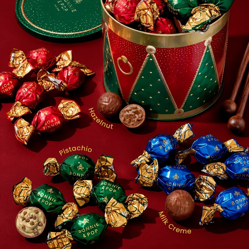 Christmas Chocolate Bon Bons Gift Tin