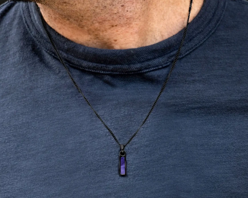 Stealth Birthstone Tag Necklace