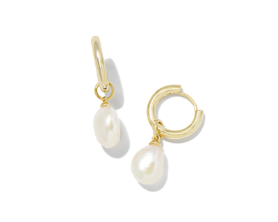 Willa Pearl Huggie Earrings