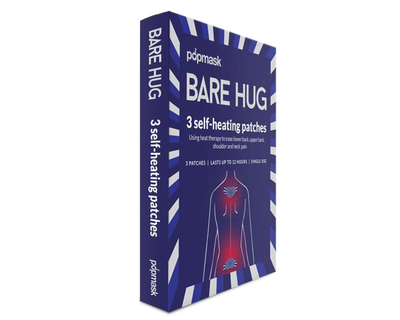 Bare Hug Self-Heating Pain Relief Patches, Set of 3