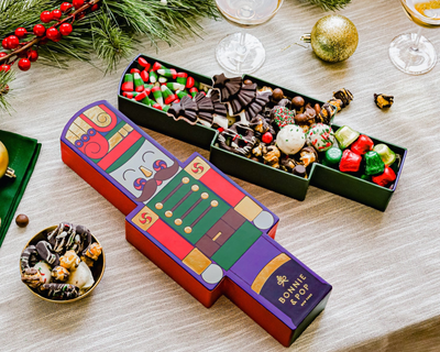 Festive Nutcracker Tin with Holiday Candy & Chocolate Assortment