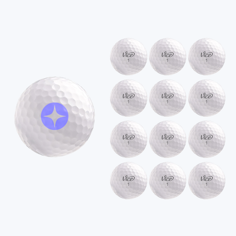 Branded Vice Tour Golf Ball, 1 Dozen