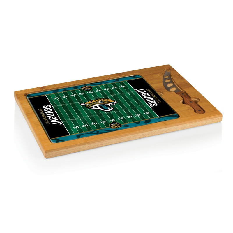 NFL Icon Glass Top Cutting Board & Knife Set