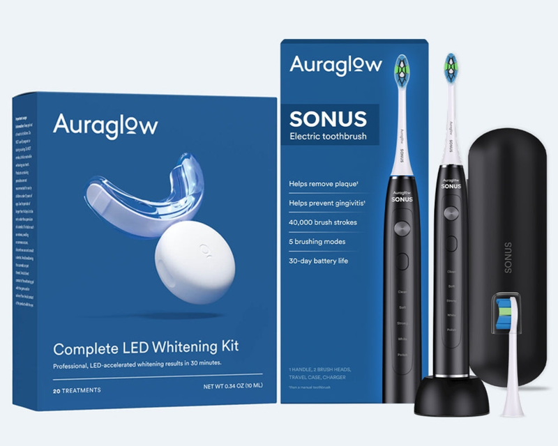 Teeth Whitening Kit and Sonus Electric Toothbrush
