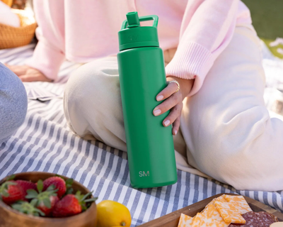 Summit Solid Water Bottle with Straw Lid, 30oz