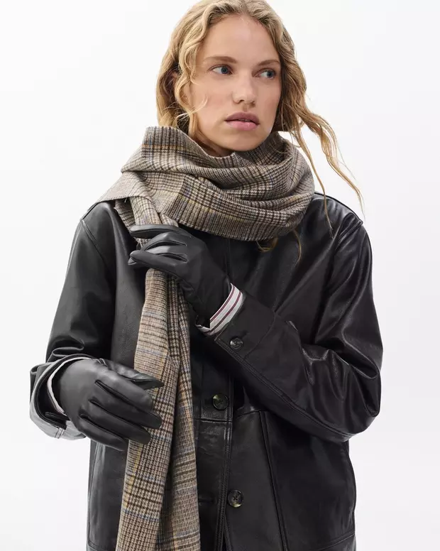 Joni Cashmere-Lined Leather Gloves