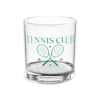 Tennis Club Rocks Glass