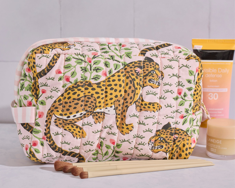 Quilted Pouch in Bagheera
