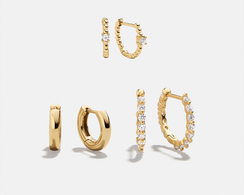 Lauren 18K Gold Earring Set