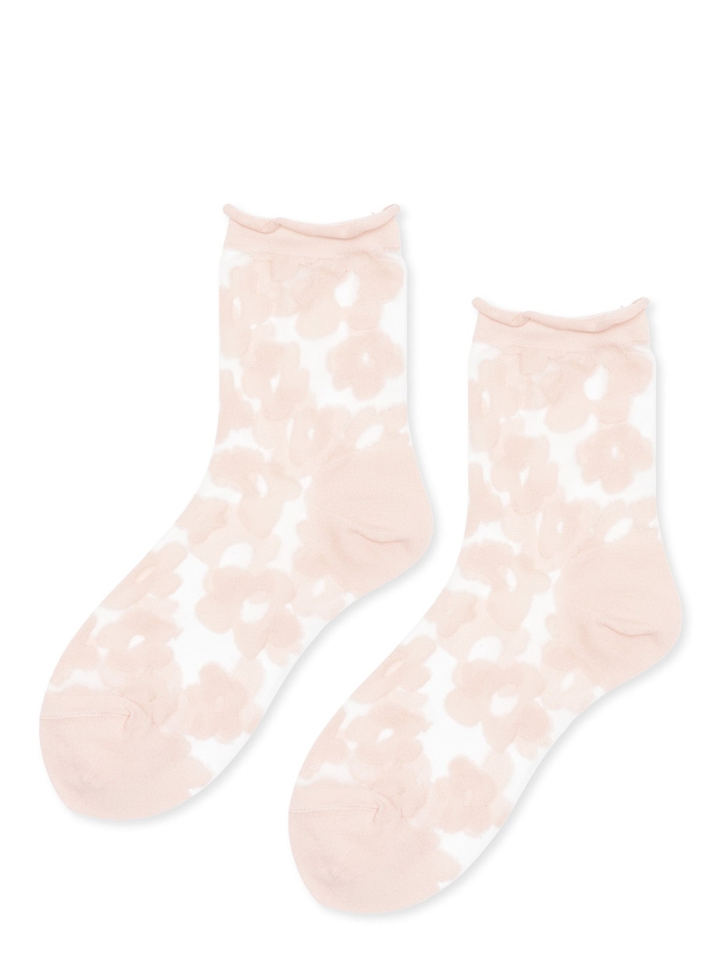 Women's Pop Sheer Short Crew Sock